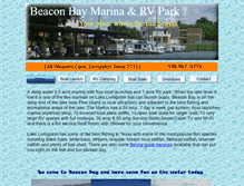 Tablet Screenshot of beaconbaymarinarv.com